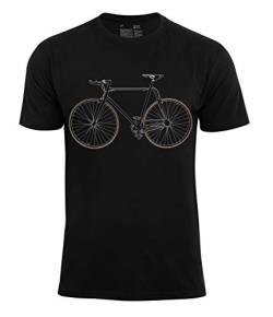 T-Shirt Bike - Fahrrad, Männer Shirt für Radfahrer, Schwarz, GR. M von Cotton Prime