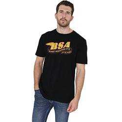 Cotton Soul BSA Birmingham Heritage Herren-T-Shirt, Schwarz, Schwarz , XL von Cotton Soul