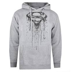 Cotton Soul DC Comics Superman Paint Herren Kapuzenpullover Heather Grey, grau meliert, XL von Cotton Soul