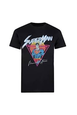 Cotton Soul DC Comics Superman Sunset Herren T-Shirt schwarz, Schwarz , XL von Cotton Soul