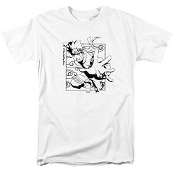 Cotton Soul Difuzed Naruto Outline Herren-T-Shirt, Weiß, White, XXL von Cotton Soul