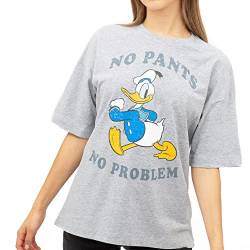 Cotton Soul Disney Donald Duck No Pants Damen T-Shirt, grau meliert, M von Cotton Soul