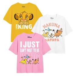 Cotton Soul Disney Lion King Simba & Friends Mädchen T-Shirt, Pack Multi, multi, M von Cotton Soul