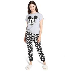 Cotton Soul Disney Mickey Cheeky Wink Damen Basic PJ Pyjama-Set, mehrfarbig, multi, 36 von Cotton Soul