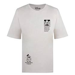 Cotton Soul Disney Mickey Mouse Branded 1928 Damen Oversize-T-Shirt, Vintage Weiß, Vintage White, X-Large von Cotton Soul
