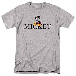Cotton Soul Disney Mickey Mouse Classic Sitting Unisex-T-Shirt, Grau meliert, grey heather, S von Cotton Soul