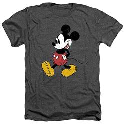 Cotton Soul Disney Mickey Mouse Classic Walk Unisex T-Shirt, Charcoal Heather, Charcoal Heather, M von Cotton Soul