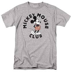 Cotton Soul Disney Mickey Mouse Club Unisex T-Shirt, Grau meliert, grey heather, XXL von Cotton Soul