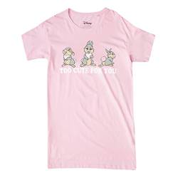 Cotton Soul Disney Thumper AOP Damen Schlaf-T-Shirt, Hellrosa, hellrosa, Large von Cotton Soul