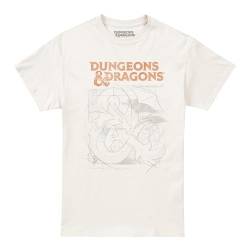 Cotton Soul Dungeons & Dragons Sketch Herren-T-Shirt, Natur, Natural, S von Cotton Soul