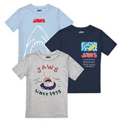 Cotton Soul Jaws No Swimming Pack Jungen-T-Shirt, Multipack, multi, L von Cotton Soul