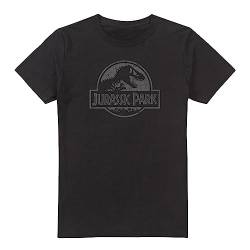 Cotton Soul Jurassic Park Mono Logo Herren T-Shirt, Schwarz, XLG von Cotton Soul