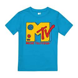 Cotton Soul MTV Stereo Jungen T-Shirt, Saphir, saphir, S von Cotton Soul