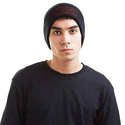 Cotton Soul Marvel Line Logo Cuffed Beanie Hat, Schwarz , Einheitsgröße von Cotton Soul