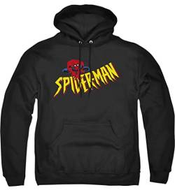 Cotton Soul Marvel Spiderman Crawler Herren-Kapuzenpullover, Schwarz, Schwarz , L von Cotton Soul