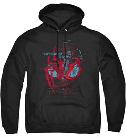 Cotton Soul Marvel Spiderman Glitch Herren Kapuzenpullover, Schwarz, Schwarz , XXL von Cotton Soul