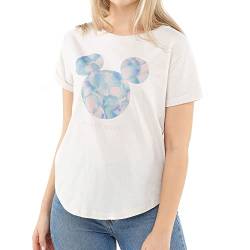 Cotton Soul Mickey Disney Damen T-Shirt Mickey Petal Head, vintage white, X-Large von Cotton Soul