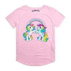 Cotton Soul My Little Pony Bright Rainbow Damen-T-Shirt, Hellrosa, Hellrosa, M von Cotton Soul