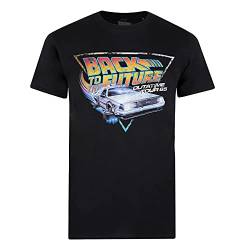 Cotton Soul Retro-Filme & Kult-TV-Kollektion Herren-T-Shirt, Schwarz - Back to the Future Tour, 3XL von Cotton Soul