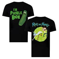 Cotton Soul Rick and Morty Pickle Rick Herren-T-Shirt, 2er-Pack, mehrfarbig, Multicolor, L von Cotton Soul