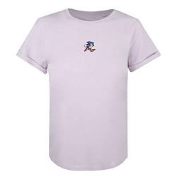 Cotton Soul Sonic Sonic The Hedgehog Damen-T-Shirt, Lavendel, Lavender, M von Cotton Soul