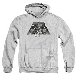 Cotton Soul Star Wars Luke and Leia Hoodie, Grau meliert, grey heather, L von Cotton Soul