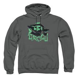 Cotton Soul Star Wars Mandalorian Grogu Paint Strips Hoodie, Anthrazit, anthrazit, M von Cotton Soul