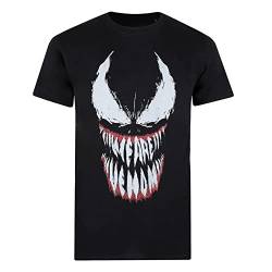 Cotton Soul Venom Marvel Venom Teeth Herren T-Shirt, Schwarz , XL von Cotton Soul