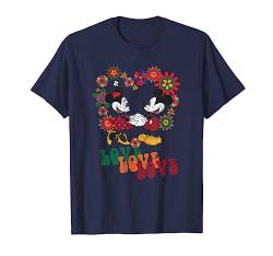 Disney Mickey Mouse and Minnie Holding Hands T-Shirt von Cotton Soul