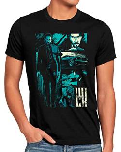 CottonCloud Get Him Herren T-Shirt Wick Action Movie Keanu, Größe:XL von CottonCloud