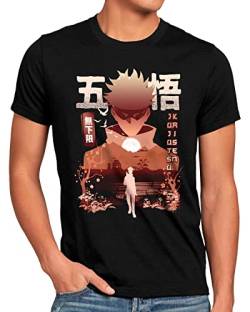 CottonCloud Gojo Satoru Herren T-Shirt Kaisen Anime Japan Manga, Größe:XL von CottonCloud