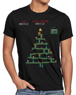 CottonCloud Kong Weihnachten Herren T-Shirt Xmas Weihnachtsbaum, Größe:4XL von CottonCloud