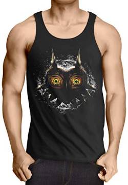 CottonCloud Majora's Mask Herren Tank Top n64 link Ocarina lite, Größe:XL von CottonCloud