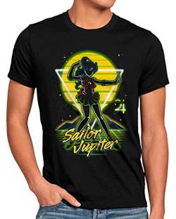 CottonCloud Sailor Jupiter Herren T-Shirt Moon Anime Manga Cosplay Crystal, Größe:XXXL von CottonCloud