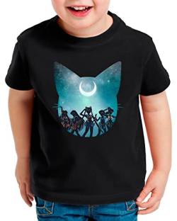 CottonCloud Sailor Scouts T-Shirt für Kinder Moon Anime Manga Cosplay Crystal, Größe:140 von CottonCloud