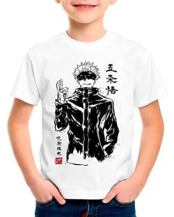 CottonCloud Satoru Gojo T-Shirt für Kinder Kaisen Anime Japan Manga, Größe:164 von CottonCloud