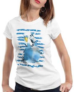 CottonCloud Wellensittich Damen T-Shirt Kleiner Vogel Feder, Größe:S von CottonCloud