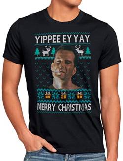 CottonCloud Yippee Ey Yay Herren T-Shirt mclane Xmas Weihnachten Weihnachtspullover Pulli Ugly Sweater Strick, Größe:3XL von CottonCloud