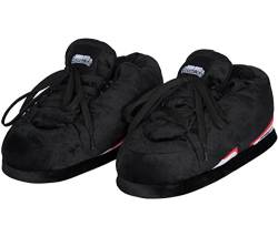 Coucharmy Jay Six Hausschuhe Unisex Premium Home Sneakers Pantoffel (36-46) (S=EU 37-39, Schwarz/Rot/Weiß) von Coucharmy