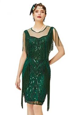 BABEYOND Women’s 1920’s Flapper Dress with Tassel Stole Gatsby Evening Dress Cocktail Party Dress 20’s Costume Dress Cocktail von Coucoland