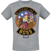 Counter-Strike - Gaming T-Shirt - 2 - Blocking Like A Boss - S bis XXL - für Männer - Größe L - grau meliert  - EMP exklusives Merchandise! von Counter-Strike
