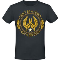Counter-Strike - Gaming T-Shirt - 2 - Defuser - S bis XXL - für Männer - Größe L - schwarz  - EMP exklusives Merchandise! von Counter-Strike