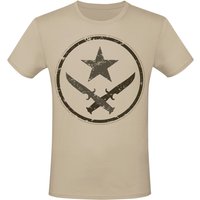 Counter-Strike - Gaming T-Shirt - 2 - T-Faction - S bis XXL - für Männer - Größe L - beige  - EMP exklusives Merchandise! von Counter-Strike