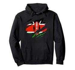 KENYA Flag Pullover Hoodie von Country Flag Shirts JG