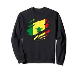 Senegal Flag Sweatshirt von Country Flag Shirts JG