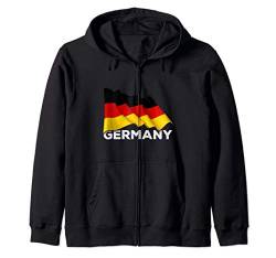 Germany Shirt - Cool German Flag Kapuzenjacke von Country Flag Shirts