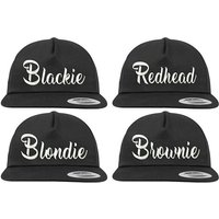 Couples Shop Baseball Cap Blondie Brownie Blackie Redhead Unixex Cap Kappe für Herren & Damen mit cooler 3D-Stickerei und lustigem Spruch von Couples Shop