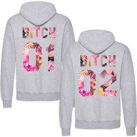 Couples Shop Kapuzenpullover BFF Best Friends Damen Hoodie Pullover mit modischem Frontprint von Couples Shop