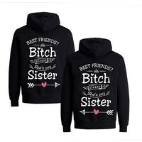 Couples Shop Kapuzenpullover Best Friends Hoodie Pullover She's my Sister Fun Spruch Beste Freundin (1-tlg) mit modischen Print von Couples Shop