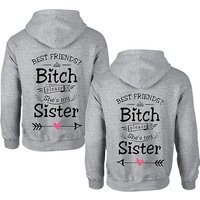 Couples Shop Kapuzenpullover Best Friends Hoodie Pullover She's my Sister Fun Spruch Beste Freundin (1-tlg) mit modischen Print von Couples Shop